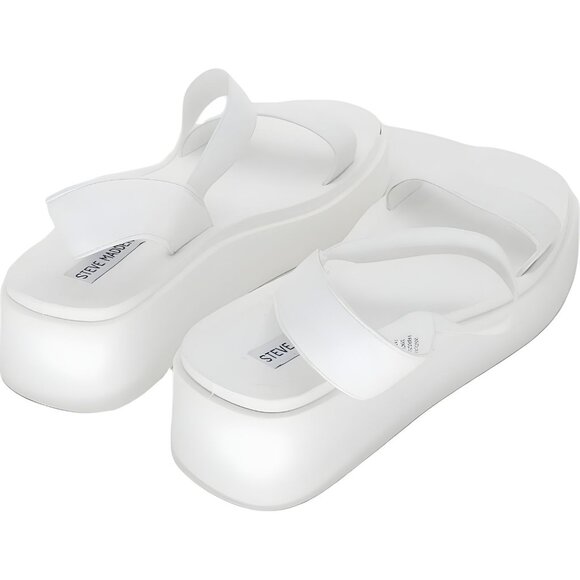 Steve Madden Janice Women's White Sandal - Size 11 - Picture 3 of 6